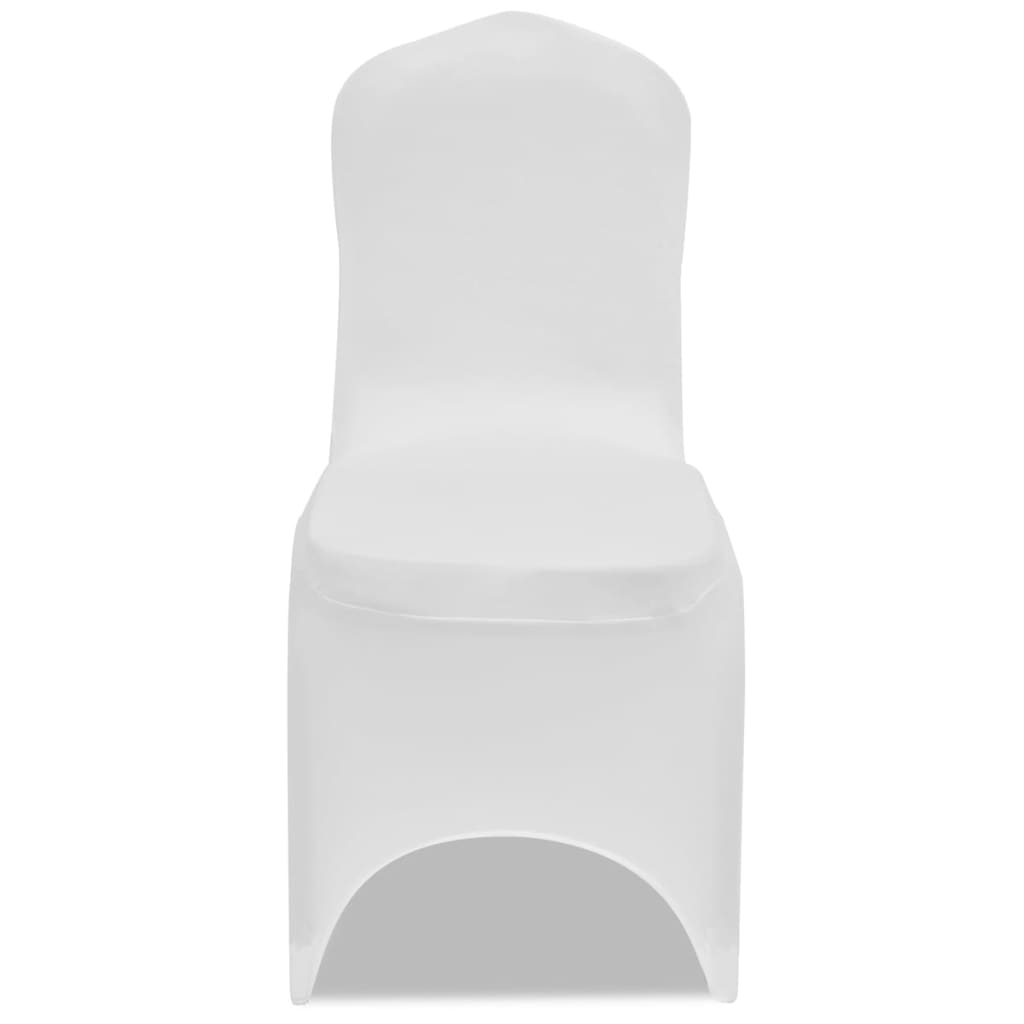 Coprisedie in Tessuto Elasticizzato Bianco 24 pz