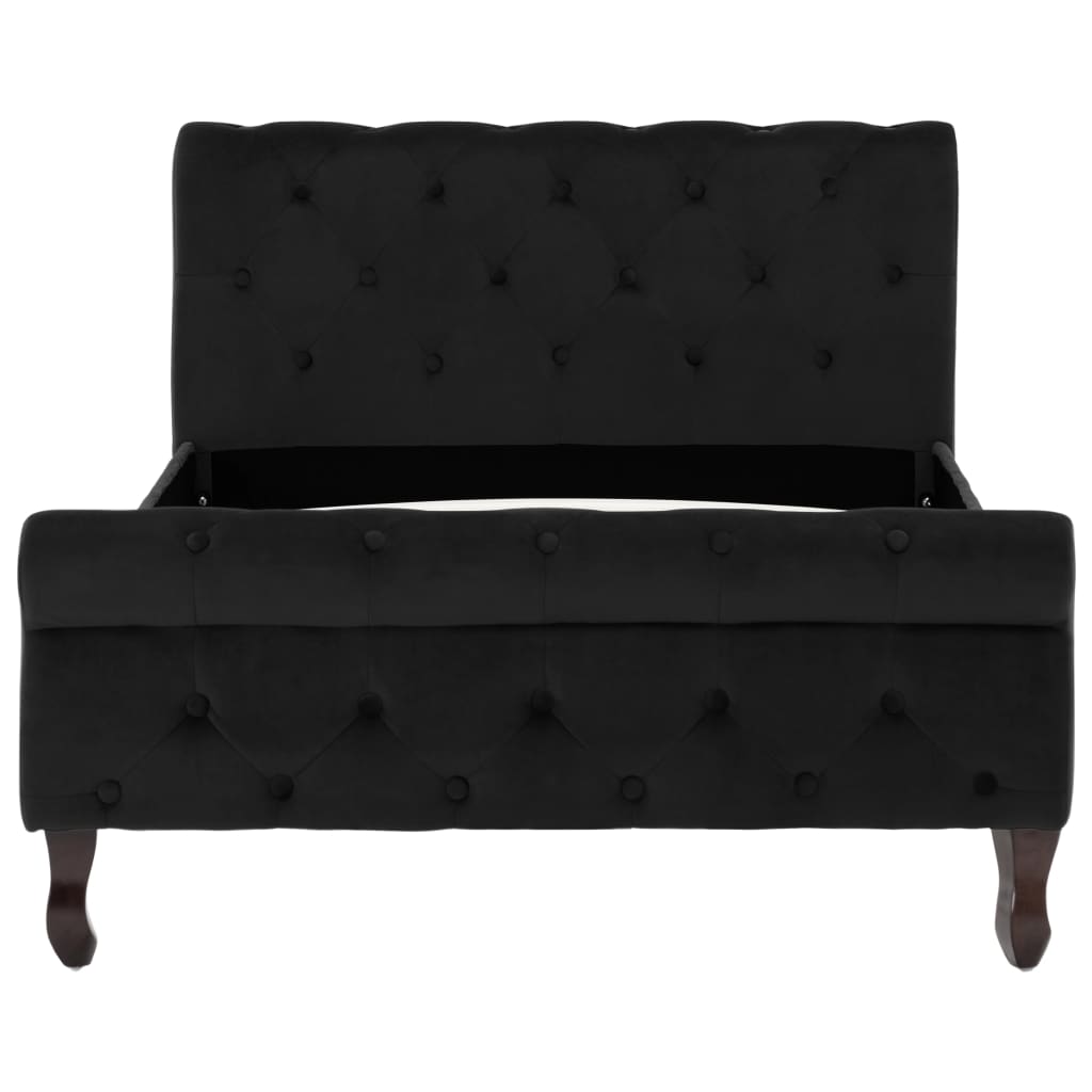 Giroletto Nero in Velluto 100x200 cm