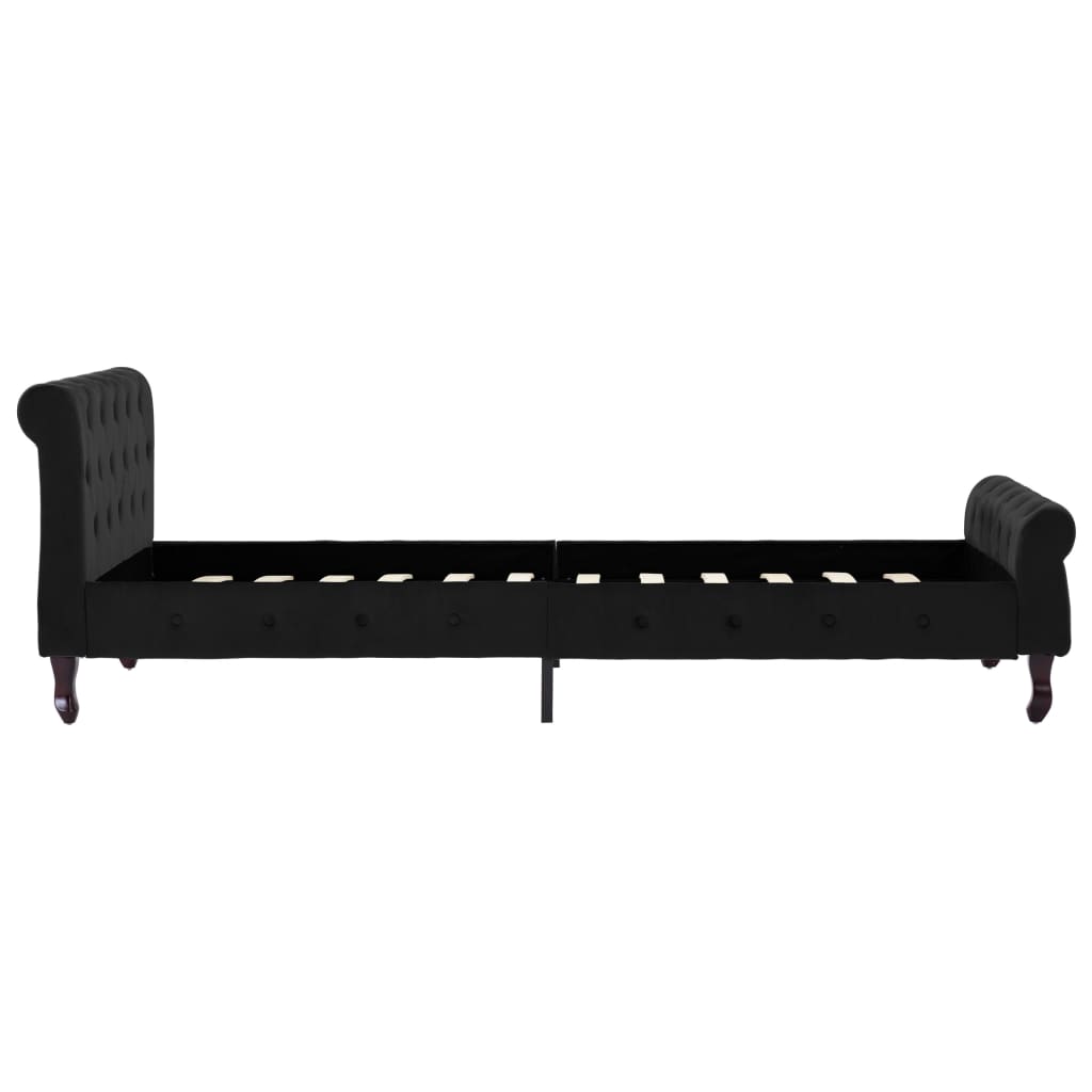 Giroletto Nero in Velluto 100x200 cm