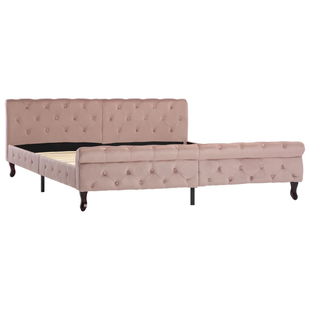 Giroletto Rosa in Velluto 180x200 cm