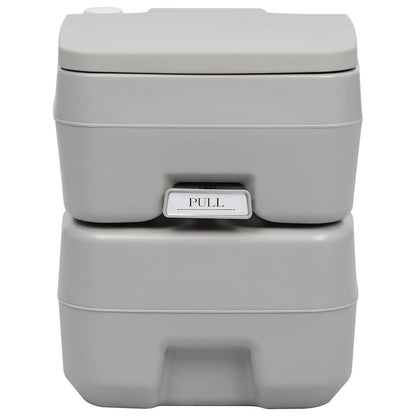 WC Portatile per Campeggio Grigio 20+10 L