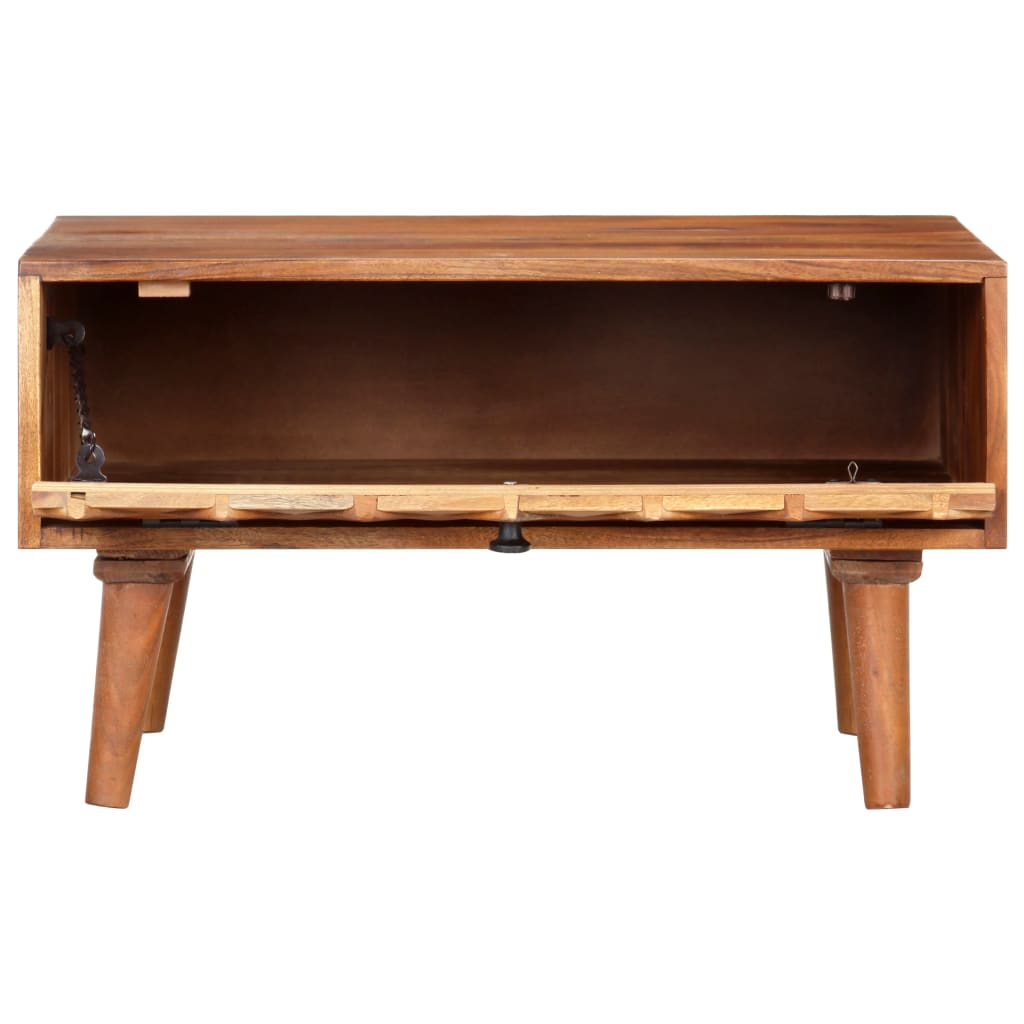 Tavolino da CaffÃ¨ 68x68x38 cm in Legno Massello di Acacia