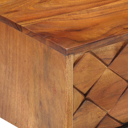 Tavolino da CaffÃ¨ 68x68x38 cm in Legno Massello di Acacia