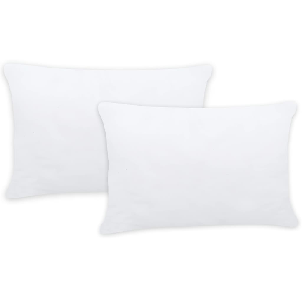 Imbottitura per Cuscini 2 pz 60x40 cm Bianco