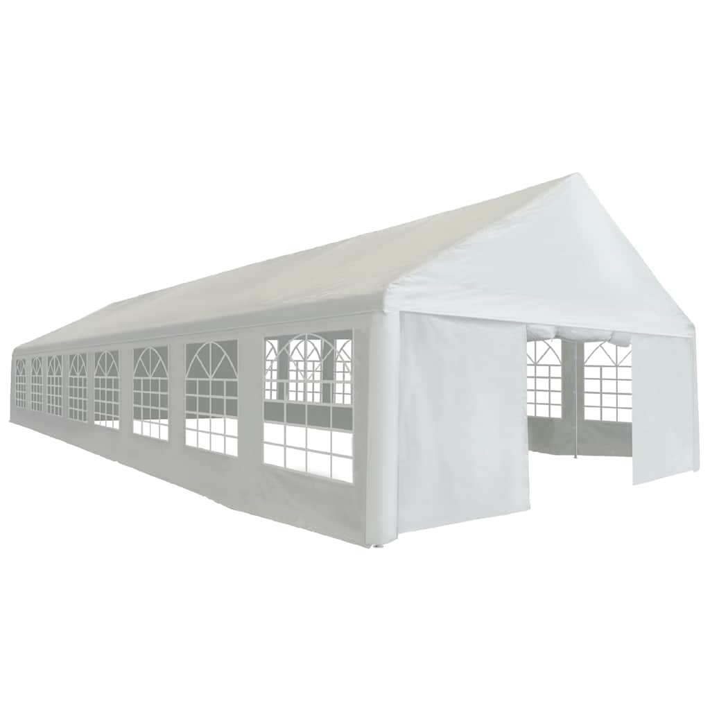 Tendone per Feste in PE 6x16 m Bianco
