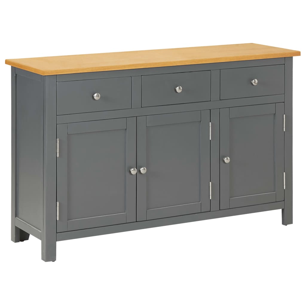Credenza 110x33,5x70 cm in Legno Massello di Rovere