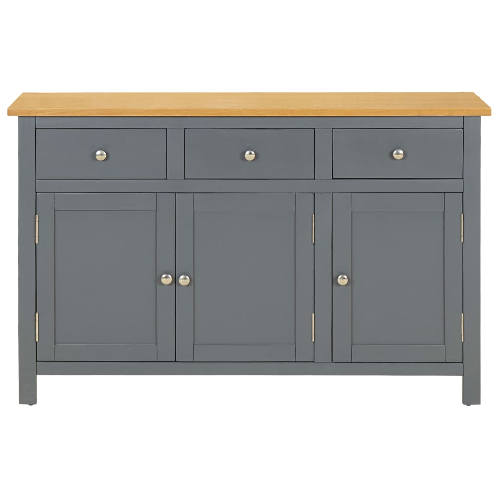 Credenza 110x33,5x70 cm in Legno Massello di Rovere