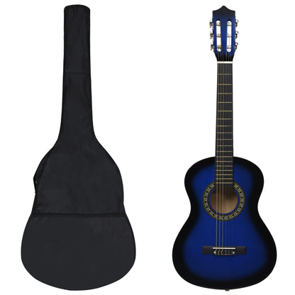 Set Chitarra Classica per Principianti Blu 8 pz 1/2 34"