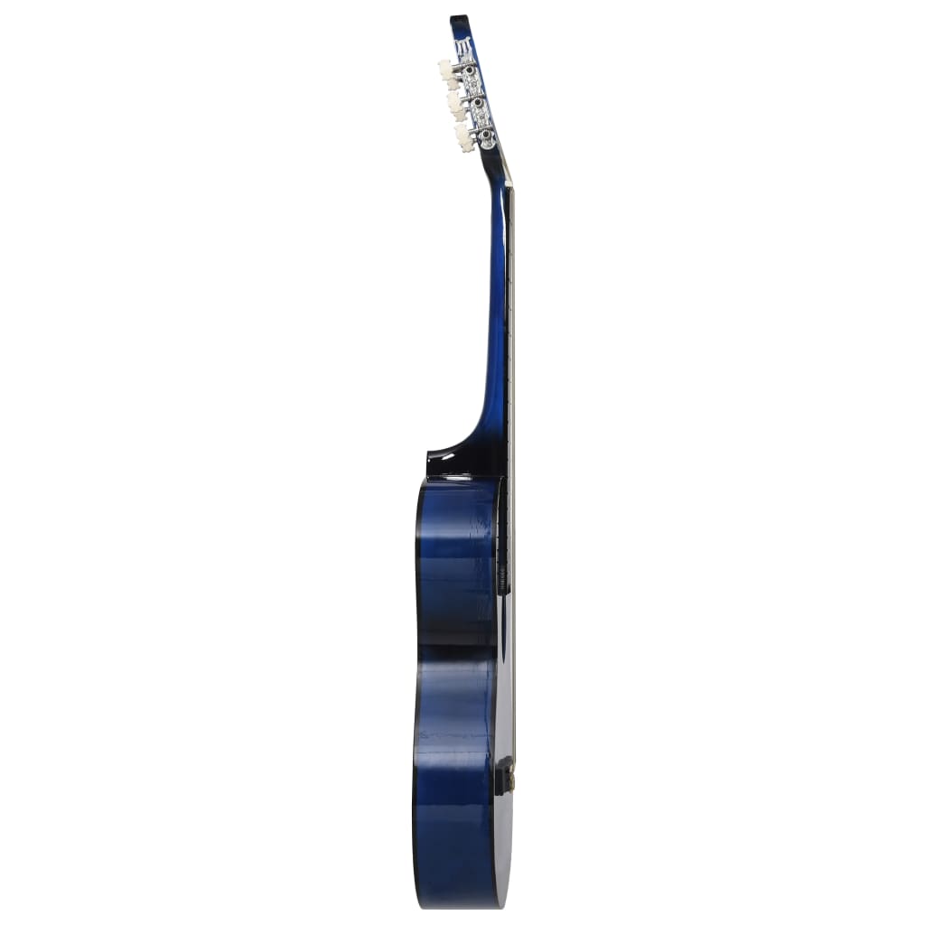 Chitarra Classica Cutaway Western 6 Corde 38" Blu Ombreggiato