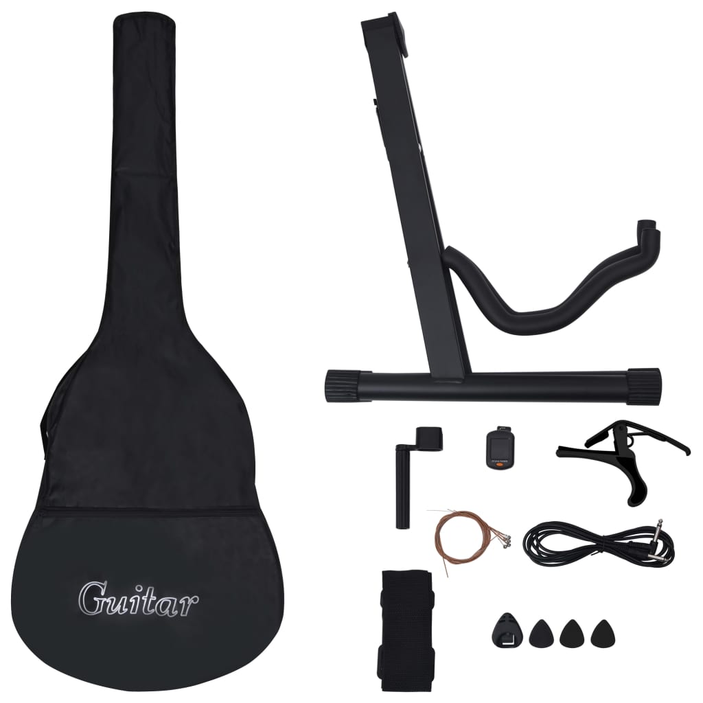 Set Chitarra Western 12 pz con Equalizzatore e 6 Corde Blu