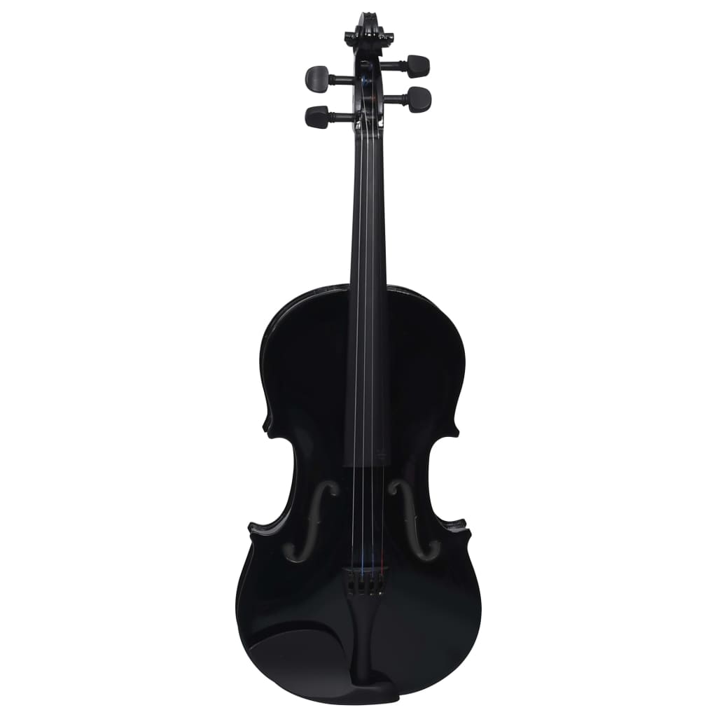 Set Completo Violino con Arco e Mentoniera Nero 4/4