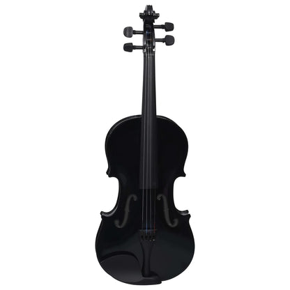 Set Completo Violino con Arco e Mentoniera Nero 4/4