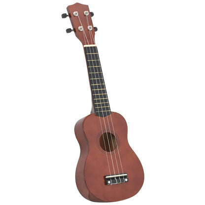Set Ukulele Soprano con Borsa per Bambini Legno Naturale 23"