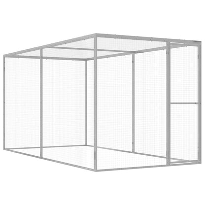 Gabbia per Gatti 3x1,5x1,5 m in Acciaio Zincato