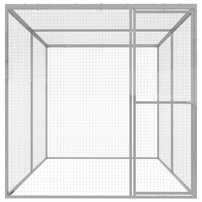 Gabbia per Gatti 3x1,5x1,5 m in Acciaio Zincato