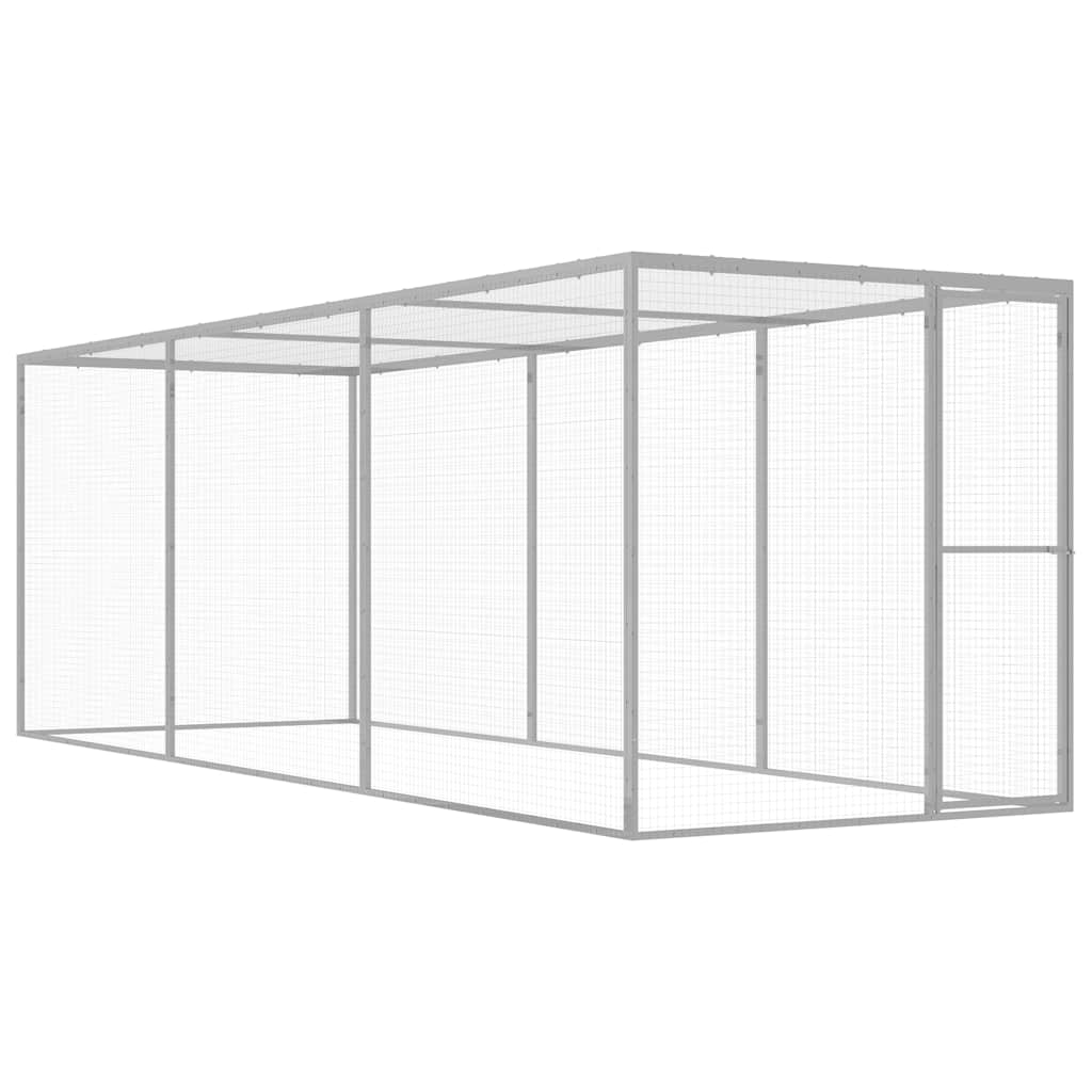 Gabbia per Gatti 4,5x1,5x1,5 m in Acciaio Zincato