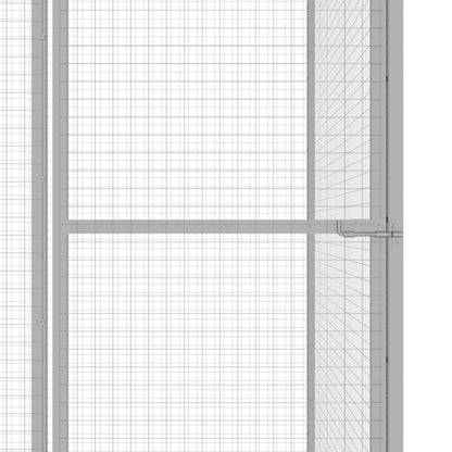 Gabbia per Gatti 3x1,5x2,5 m in Acciaio Zincato