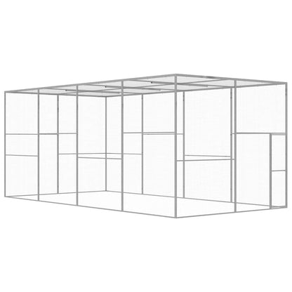 Gabbia per Gatti 6x3x2,5 m in Acciaio Zincato