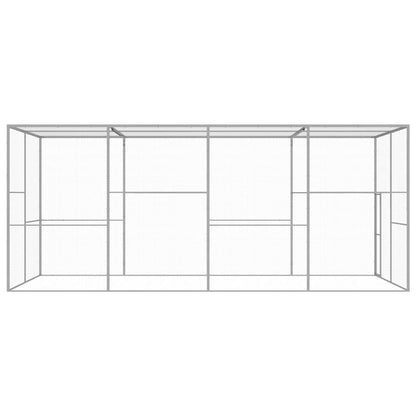 Gabbia per Gatti 6x3x2,5 m in Acciaio Zincato