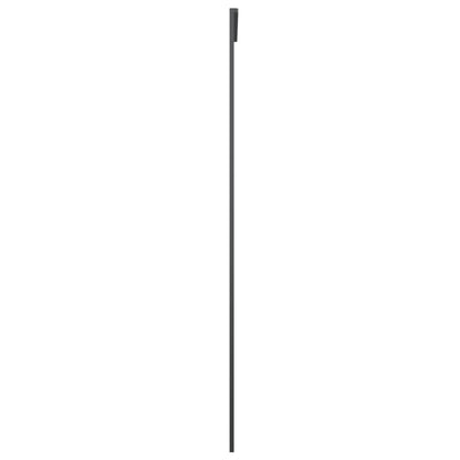 Porta Scorrevole in Alluminio e Vetro ESG 76x205 cm Nera