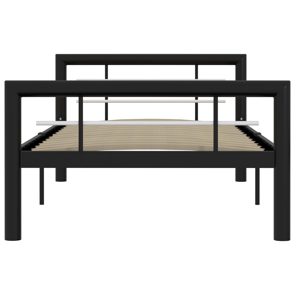 Giroletto Nero e Bianco in Metallo 90x200 cm