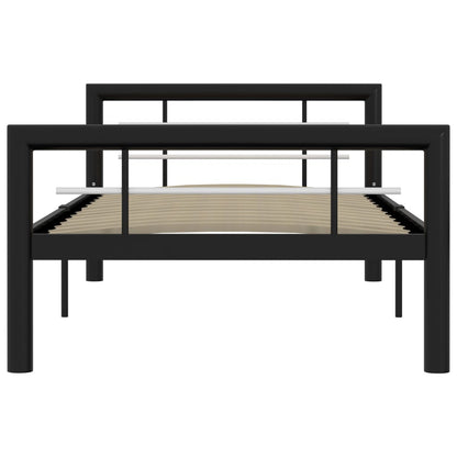 Giroletto Nero e Bianco in Metallo 90x200 cm