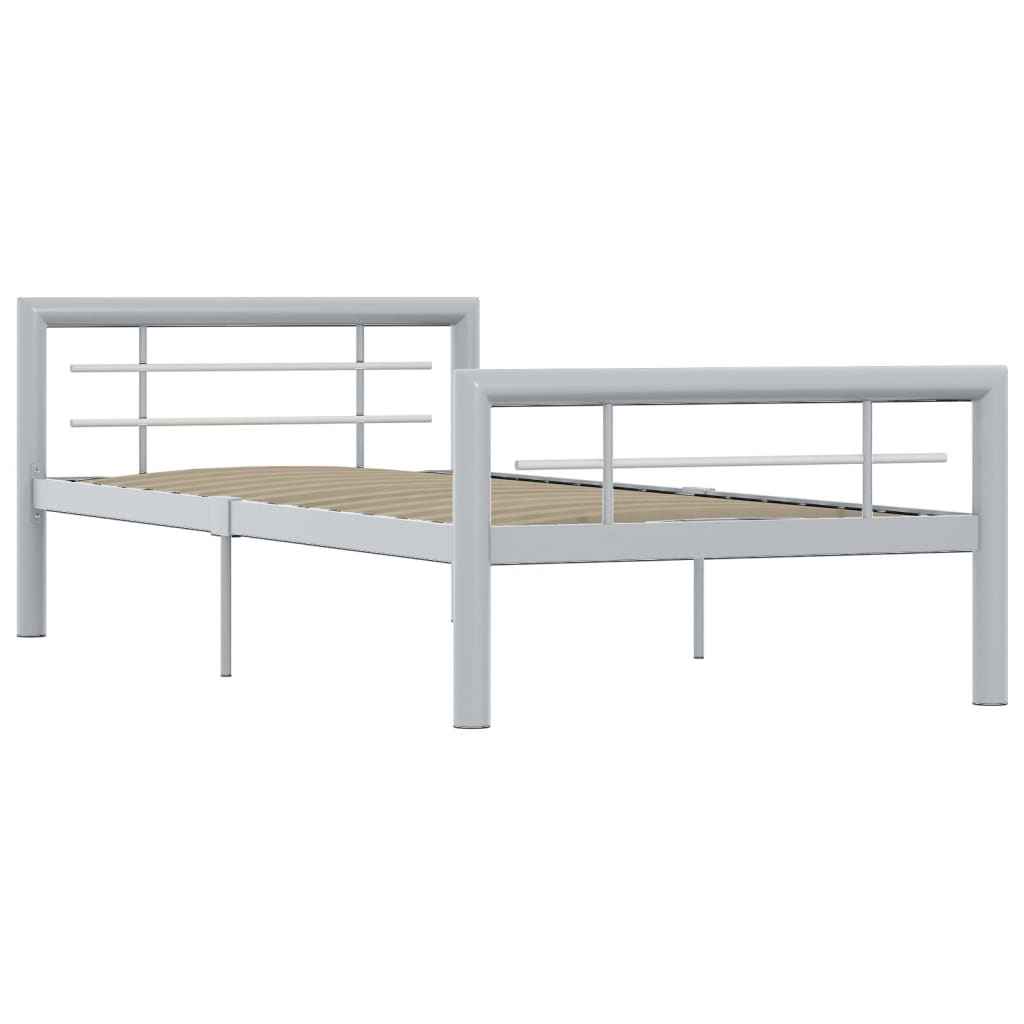 Giroletto Grigio e Bianco in Metallo 90x200 cm