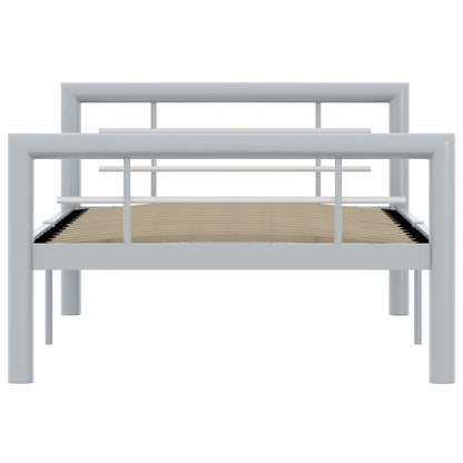 Giroletto Grigio e Bianco in Metallo 90x200 cm