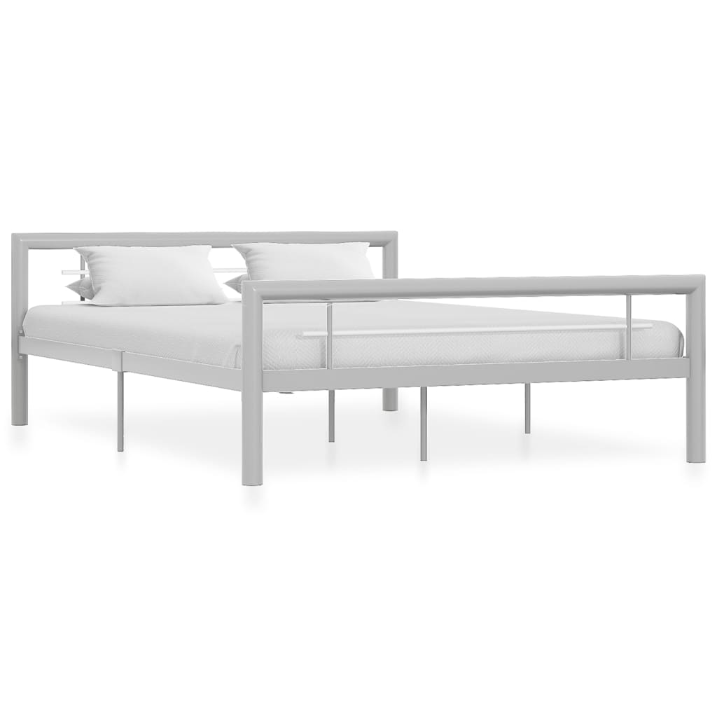 Giroletto Grigio e Bianco in Metallo 140x200 cm