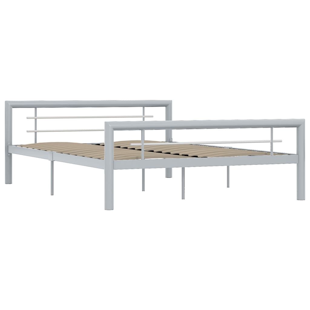 Giroletto Grigio e Bianco in Metallo 160x200 cm