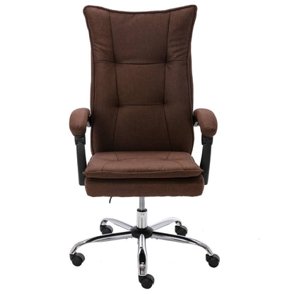 Sedia da Ufficio Marrone in Tessuto