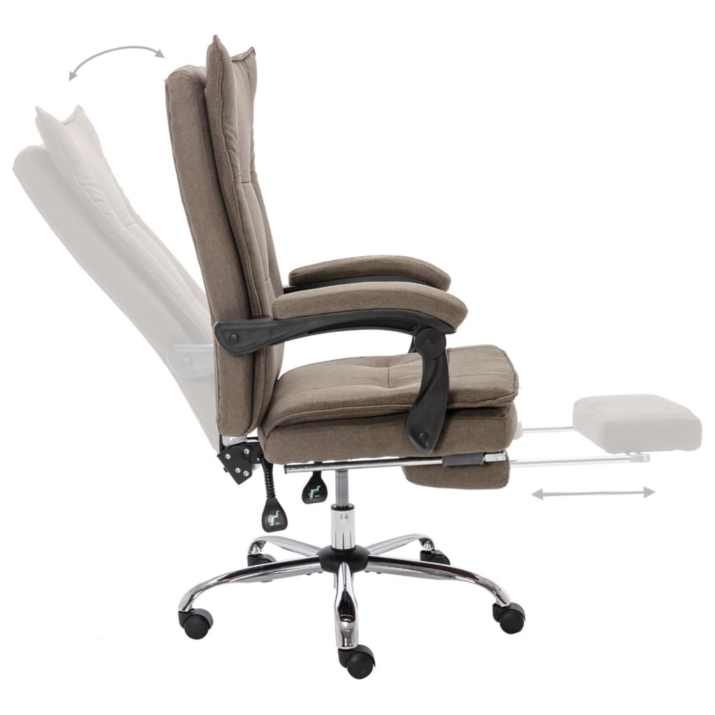 Sedia da Ufficio Grigio Talpa in Tessuto