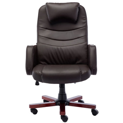 Sedia da Ufficio Marrone in Similpelle