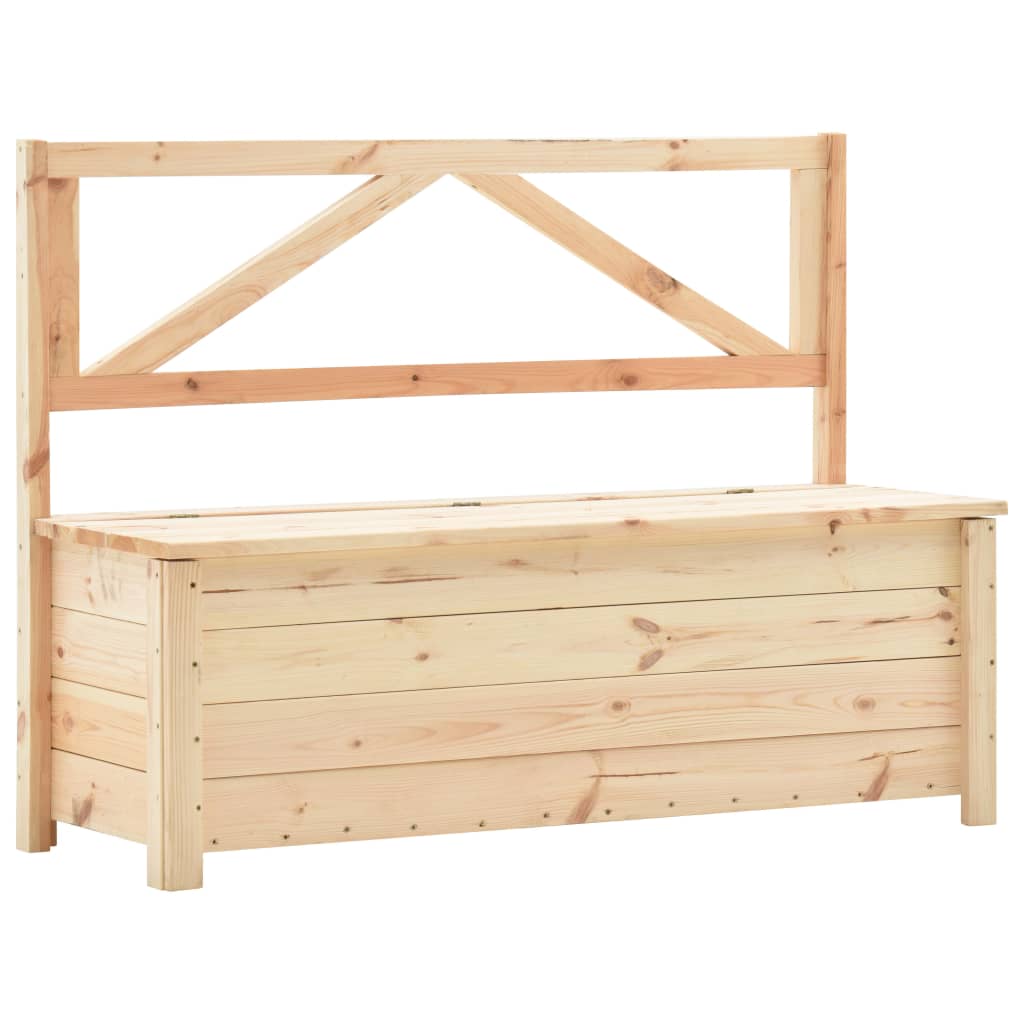 Cassapanca 120 cm Legno Massello di Pino