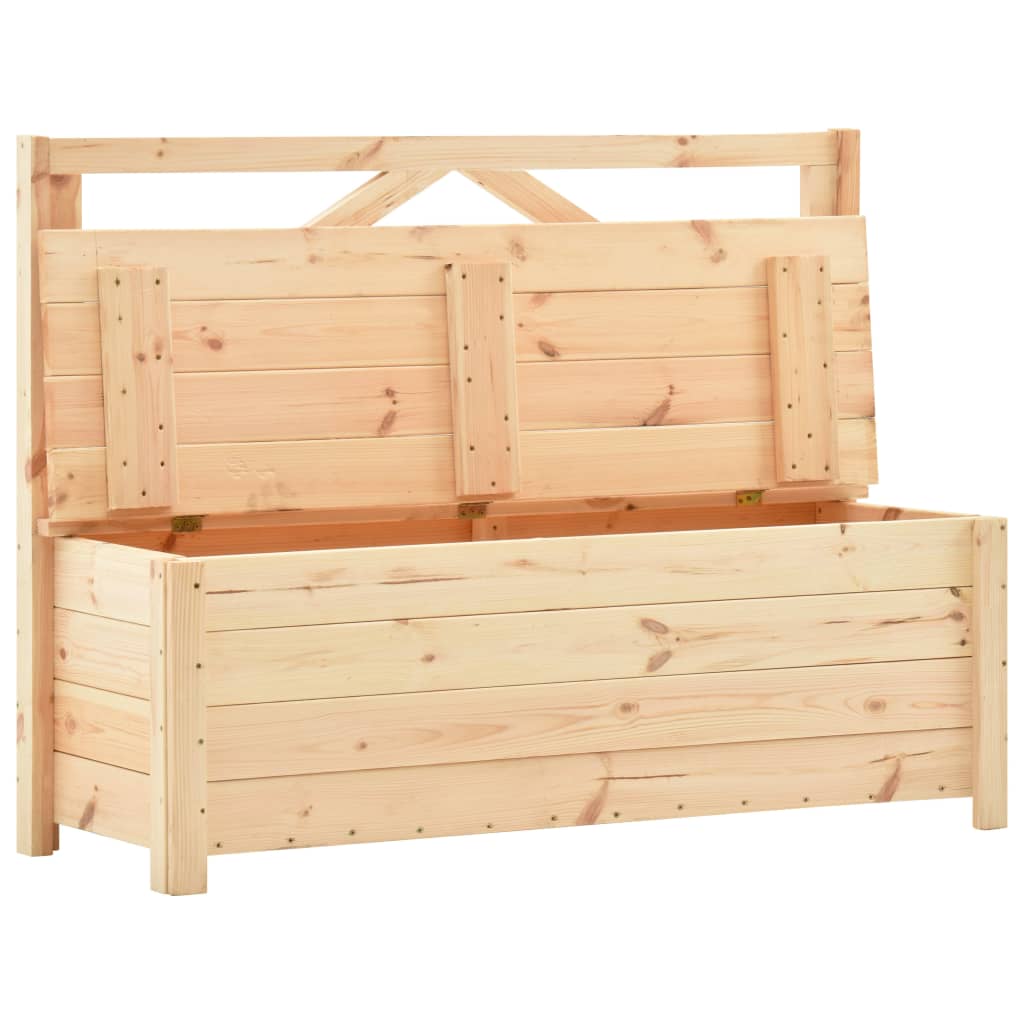 Cassapanca 120 cm Legno Massello di Pino