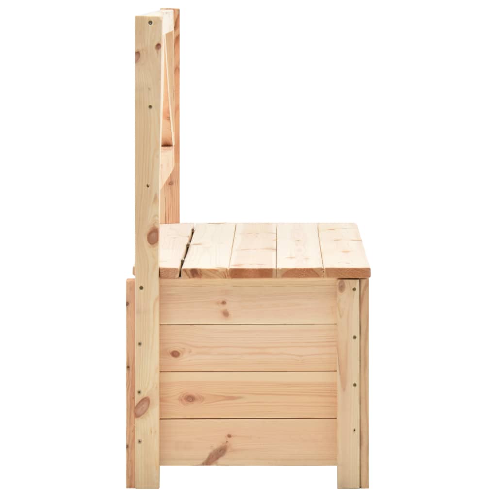 Cassapanca 120 cm Legno Massello di Pino