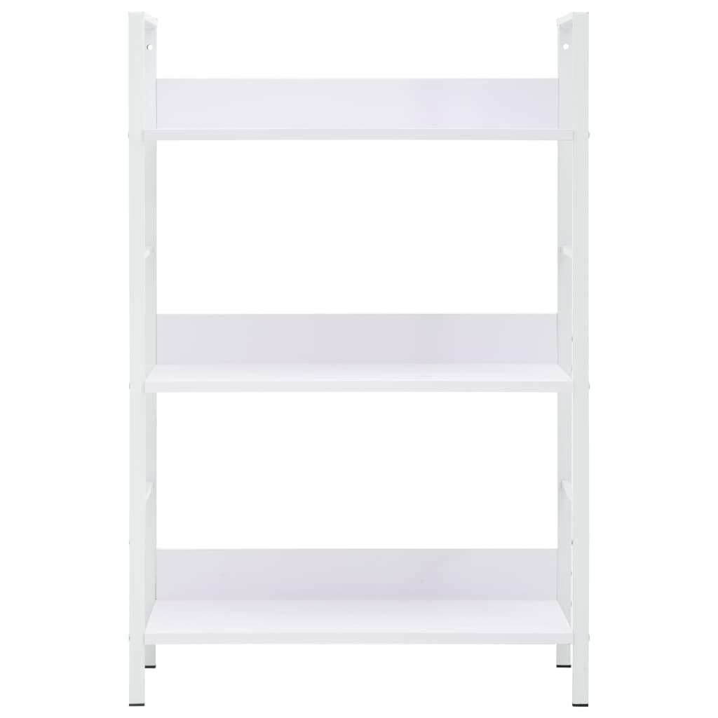 Scaffale Libri 3 Ripiani Bianco 60x27,6x90,5 Legno Multistrato