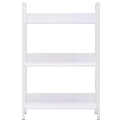 Scaffale Libri 3 Ripiani Bianco 60x27,6x90,5 Legno Multistrato