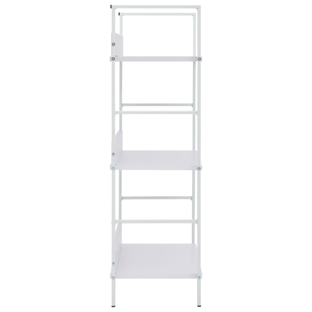Scaffale Libri 3 Ripiani Bianco 60x27,6x90,5 Legno Multistrato