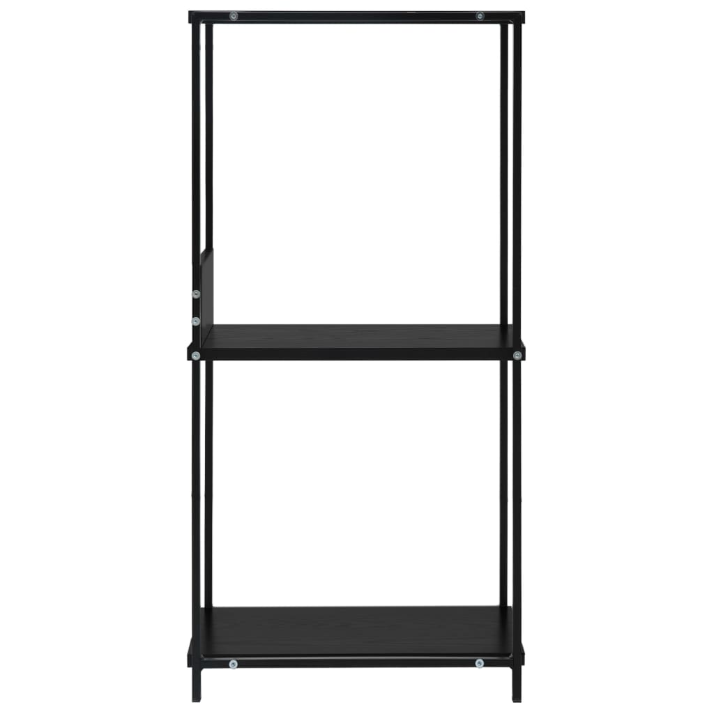 Scaffale Libri Piccolo Dritto Nero 33,5x39,6x79,7cm Multistrato
