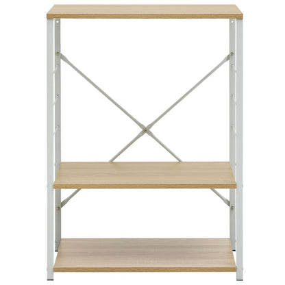 Mobile Microonde Bianco Rovere 60x39,6x79,5cm Legno Multistrato