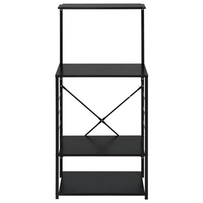 Mobile per Microonde Nero 60x39,6x123 cm Legno Multistrato