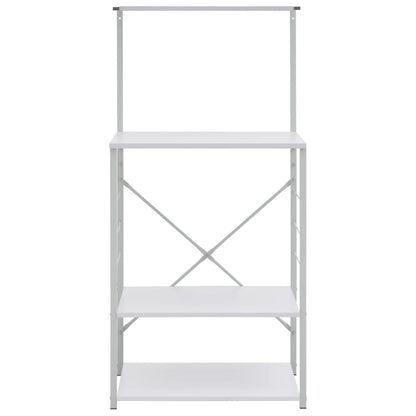 Mobile per Microonde Bianco 60x39,6x123 cm Legno Multistrato
