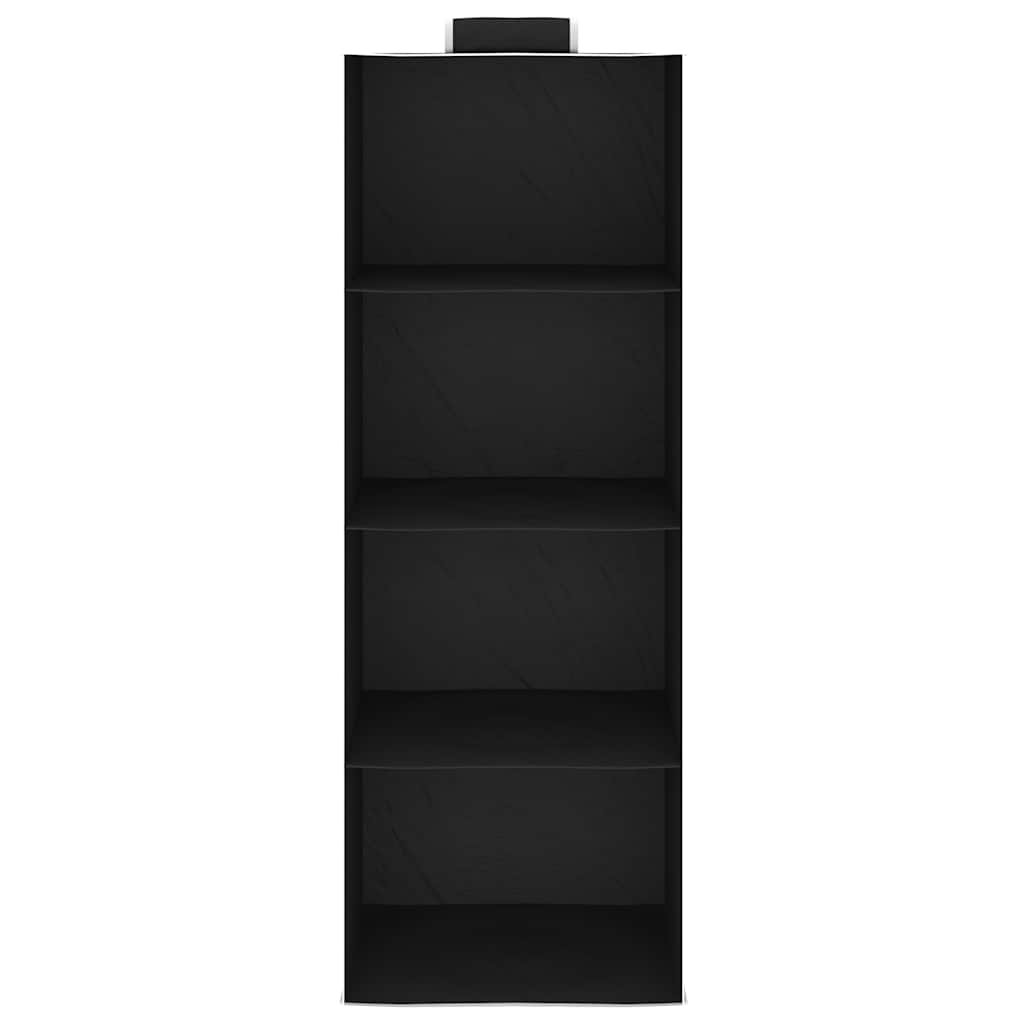 Organizer per Armadio da Appendere con 4 Ripiani 2 pz Tessuto