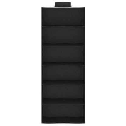 Organizer per Armadio da Appendere con 6 Ripiani 2 pz Tessuto