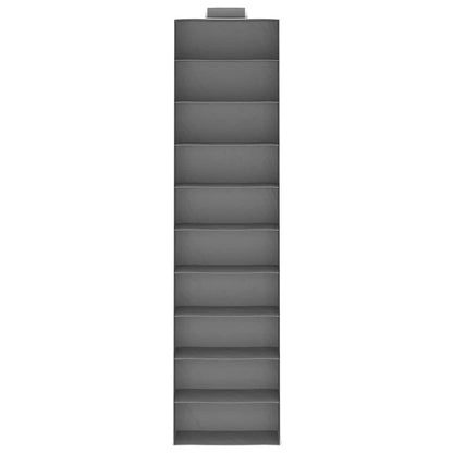 Organizer per Armadio da Appendere 2 pz con 10 Ripiani Tessuto