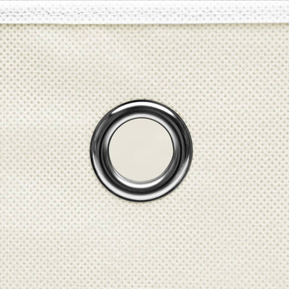 Scatole Portaoggetti 10pz Bianche 32x32x32 cm Tessuto