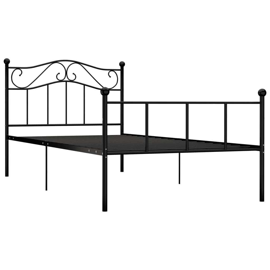 Giroletto Nero in Metallo 90x200 cm