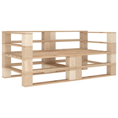 Divano da Giardino a Pallet 2 Posti in Legno