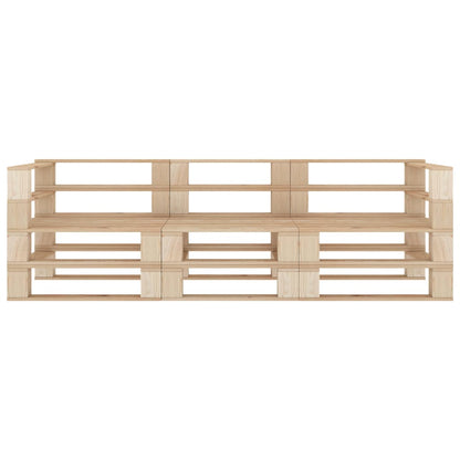 Divano da Giardino a Pallet 3 Posti in Legno